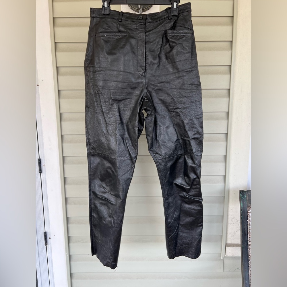 Guide Gear Leather Motorcycle Pants Womans 31x30 2XL/14 RN # 80451